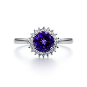 NUIT diamantni prstan iz zlata - HALO RING